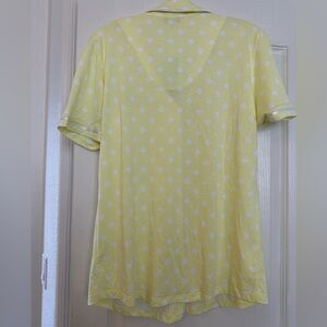Cosabella Yellow and White Pajama Top